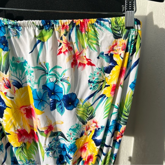 Tommy Bahama floral romper tropical floral romper rayon L NWOT - Picture 6 of 13